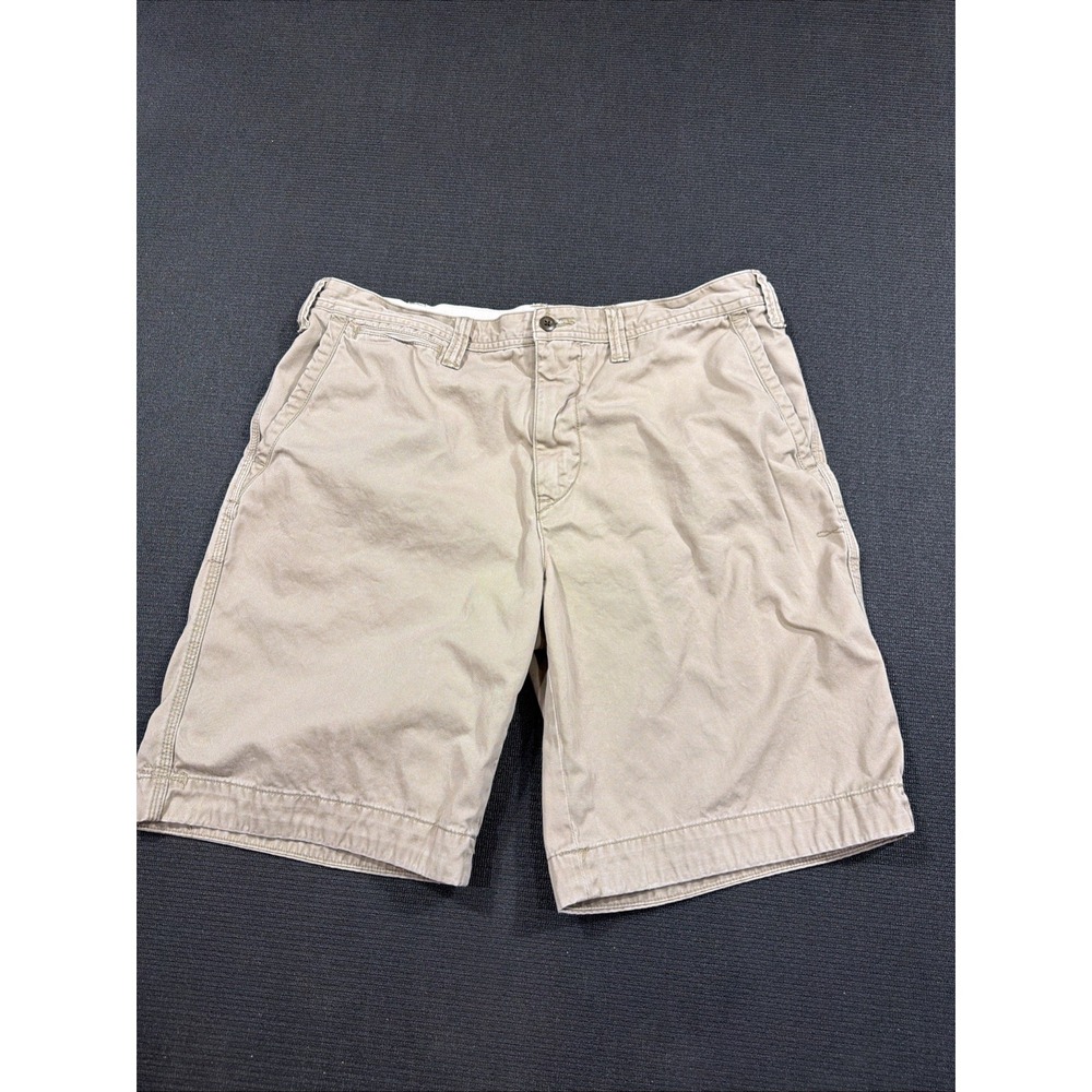 Y2K‎ Polo Ralph Lauren Size 36 Relaxed Fit Cotton Khaki Shorts Pony Logo